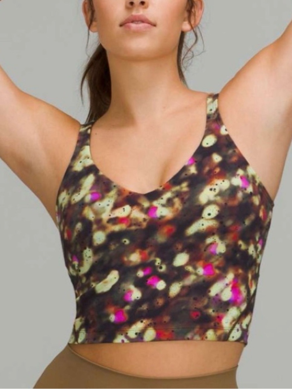lululemon athletica Olive Green Align Workout Top Like New! 2